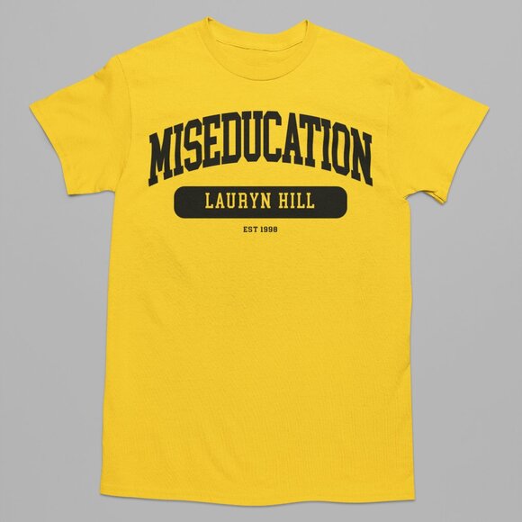 Miseducation Lauryn Hill Shirt. Classic Hip Hop Shirt. Yellow Multiple Sizes - Picture 1 of 1